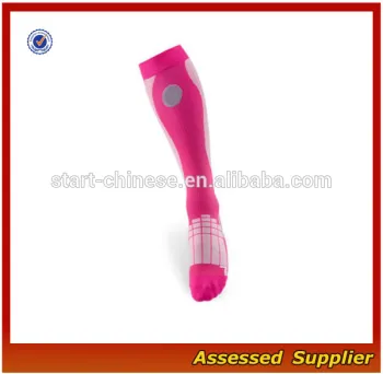 Custom Make 20-30 mmHg Pink Women Graduated Performance Compression Socks