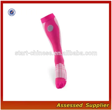 Custom Make 20-30 mmHg Pink Women Graduated Performance Compression Socks