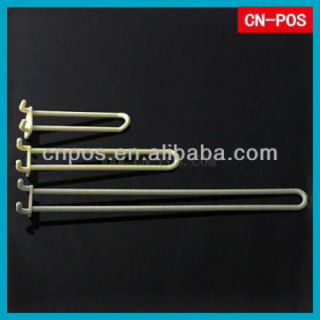 shopping mall plastic double pegboard hooks