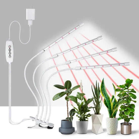 Full Spectrum 40W LED Grow Light: Enhancing Indoor Plant Growth with 168 LEDs and 6 Dimmable Levels