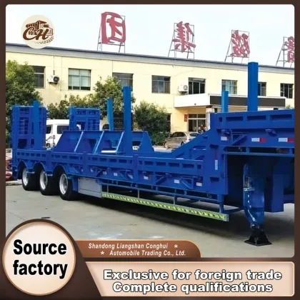 Engineering Machinery Transport Semi Trailer
