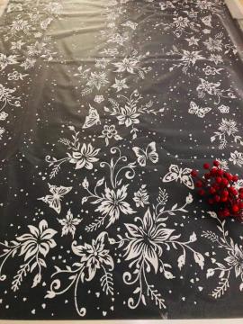 Newest Flowers Lace Fabric For African Nigeria Wedding Dress Evening Party Gowns Fabric Lace Flora Appliques Material With Beade