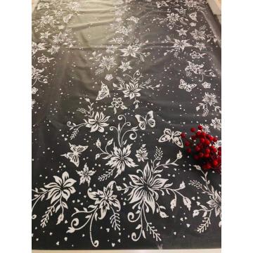 Newest Flowers Lace Fabric For African Nigeria Wedding Dress Evening Party Gowns Fabric Lace Flora Appliques Material With Beade