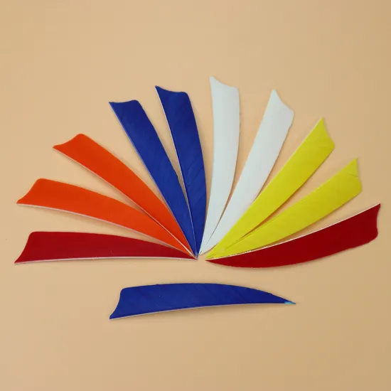 50pcs 4INCH Shield/Drop Archery Arrow Feather Fletching Hunting Arrow Accessories Turkey Feather