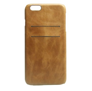 OEM top layer Genuine Leather Phone Case For Iphone 6s/6s plus with business card slot