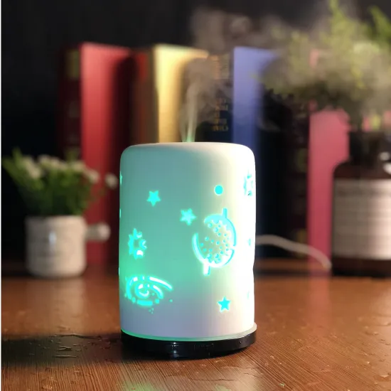 Elegant 120ml Ceramic Humidifier Diffuser