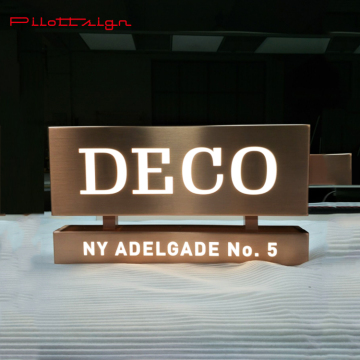 custom high quality stainless steel letters LED sign