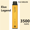 UK Elux Legend 3500 Puffs使い捨て蒸気がカラフル