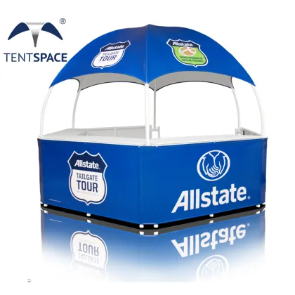 Custom 10ft/3m Canopy Dome Kiosk Signs for Brand Promotion at Trade Shows