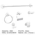 Wall Mounted Chromed Zinc Completed Bathroom Accessory Sets