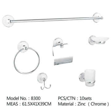 Wall Mounted Chromed Zinc Completed Bathroom Accessory Sets