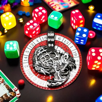 Fancy Baby Dragon Fingertip Gyro DND Metal Dice