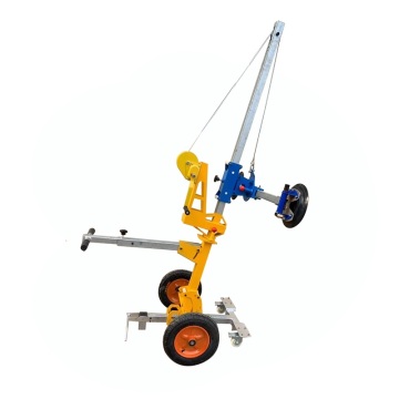 150kg Load Glass Trolley Transport Cart with Vacuum Suction Cups