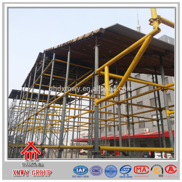 Verrtical standard and horizontal ledger used in concrete construction