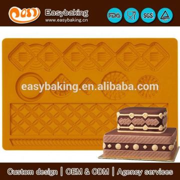 Macrame fondant and gum paste silicone impression mat