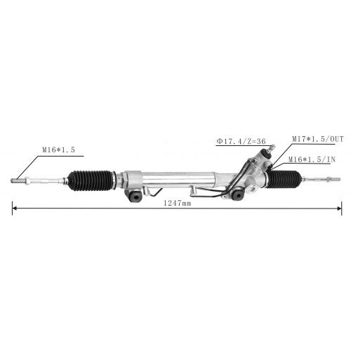 Crémaillère de direction assistée hydraulique pour Toyota Prado