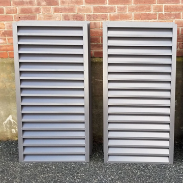 Aluminum Alloy Bahama Shutters for Exterior Windows with Horizontal Opening Pattern