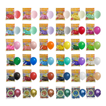 Wholesale Decorative Party Balloons in Multiple Colors and Sizes: White, Red, Black, Blue Latex Balloons (5", 7", 9", 10", 12", 18")