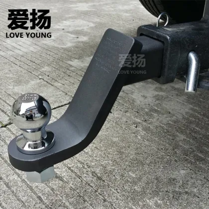 Steel 7500 LBS Black Hitch Ball Mount Powder Coating Drop Receiver Hitch