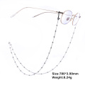 Teamer 78cm Beaded Eyeglass Chains Women Stainless Steel Sunglasses Chain Cord Holder Neck Strap Rope Reading Glasses Lanyards
