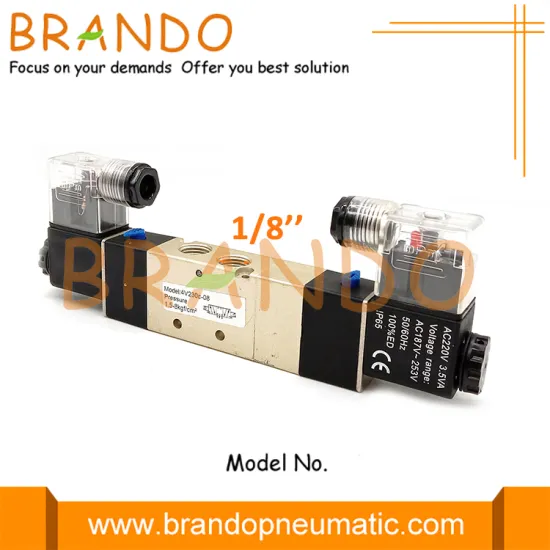 1/8'' 4V230C-06 5/3 Way Pneumatic Air Solenoid Valve