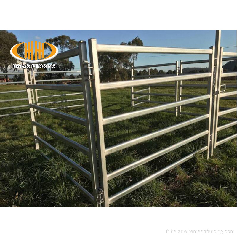 Panneaux de clôture tube carré de 6 bars panneaux de bétail