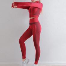 Nahtlose Leggings Hosen Yoga Sets für Frauen