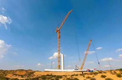 Special wind power crane