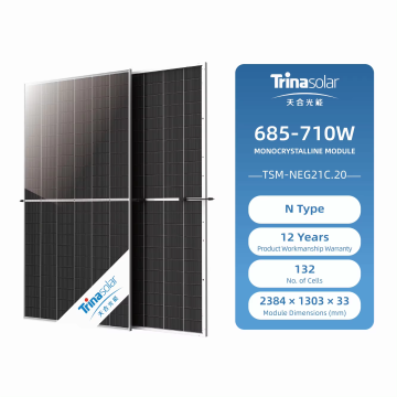 Trina Solar Panels TSM-NEG21C.20 BiFacial Dual Glass PV Modules 685W-710W