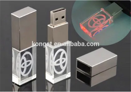 Crystal and 8g lucid usb flash drive with UDP chip
