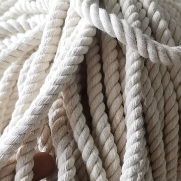 100% natürliches 6mm 10 mm dekoriertes Twist -Baumwollseil