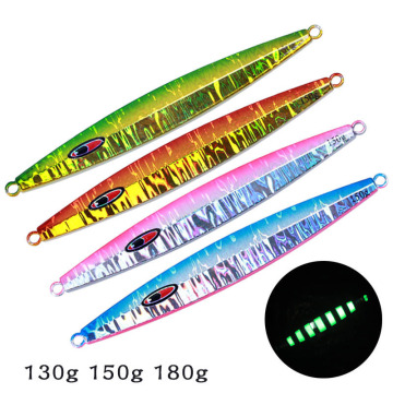 Deep Sea Jig Fishing Lures - Quick-Sinking Iron Plate Fish Lure 130g/150g/180g for Road South Oil Lead