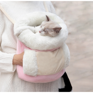 Mochila de gato de mascota de invierno