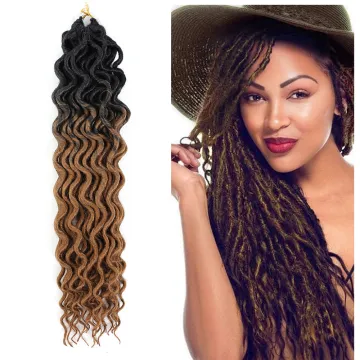 Faux Locs Curly Crochet Braid Hair Extensions Dreadlock Synthetic Braid Curly Braiding Extensions Faux Hair Locs