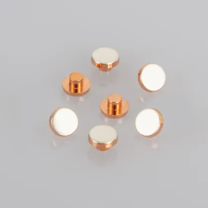 Silver Electrical Contact Stamping Welding Parts for Industrial Appliances