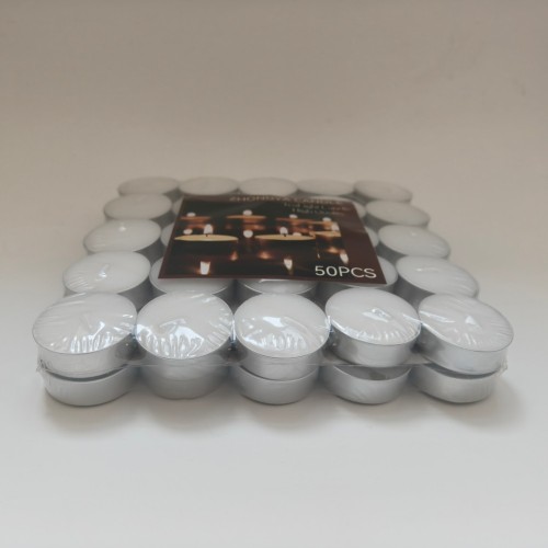 50pacs shrink bag pack private label tealight candles