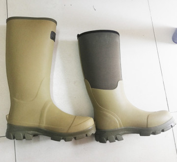 Cheap price customized rubber neoprene boots rubber heel