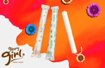 organic cotton cardboard applicator tampons on stock
