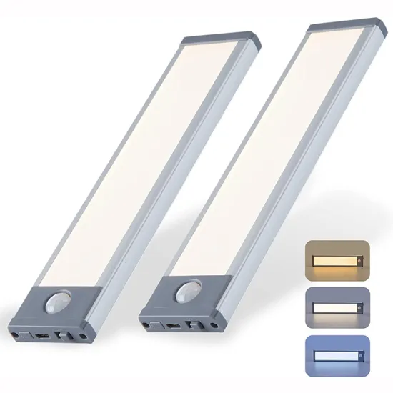 Wireless, USB Rechargeable LED Motion Sensor Magnetic Under Cabinet Lighting System