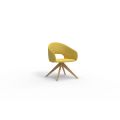 Modern Chairs Metal Golden Legs Velvet Fabric Color Customizable Seat Office Sofa Chair