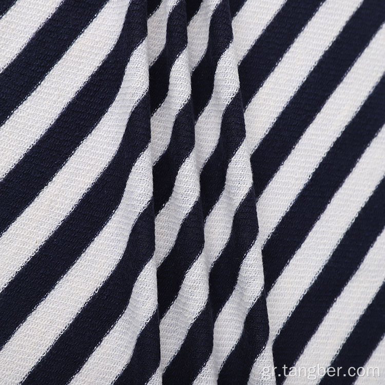 Μαύρο Λευκό Stripe Hoodie Γαλλικό Terry ύφασμα