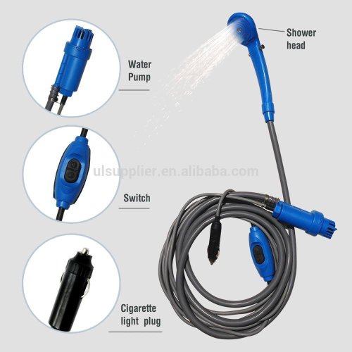 S10296 12 Volt Portable Mobile Camping Personal Shower Great for Camping, Car Wash, Pet Wash, Baby shower