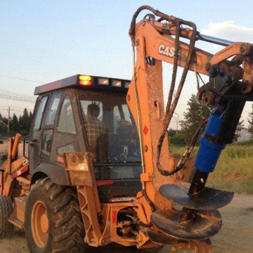 Hydraulic Earth Auger Drill for Excavator: Helical Pile Auger Driver Attachment