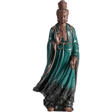 Chinese Style Guanyin Buddha Statue - Zen Ornament for Living Rooms and Offices