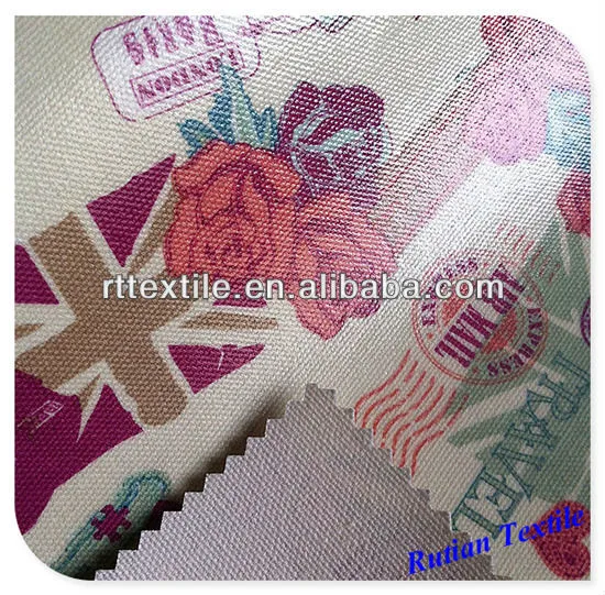 Oxford canvas fabric with PVC coating