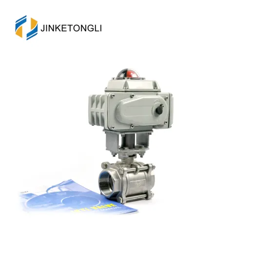 JKTLEB023 electronic shut off pn40 cw617n ball valve