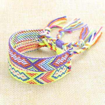 Woven Friendship Bracelets with Braided String Adjustable Anklet for Kids and Adults