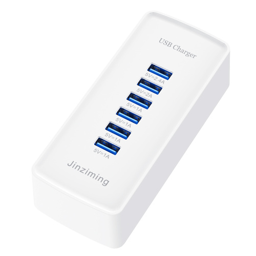 6 port USB Phone Charger Travel Charging Station