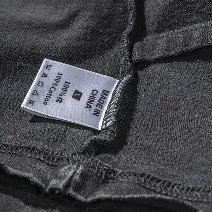 Washed distressed loose women's long sleeves