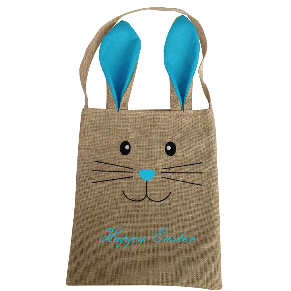 Burlap Easter Egg Bag